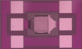 CMOS integrated particle sensor based on thin-film solid-state resonators, Image: University of Warwick